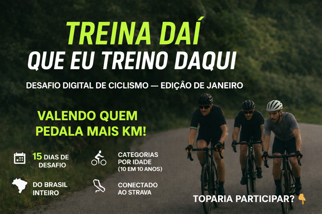 Cartaz TREINA DAÍ QUE EU TREINO DAQUI